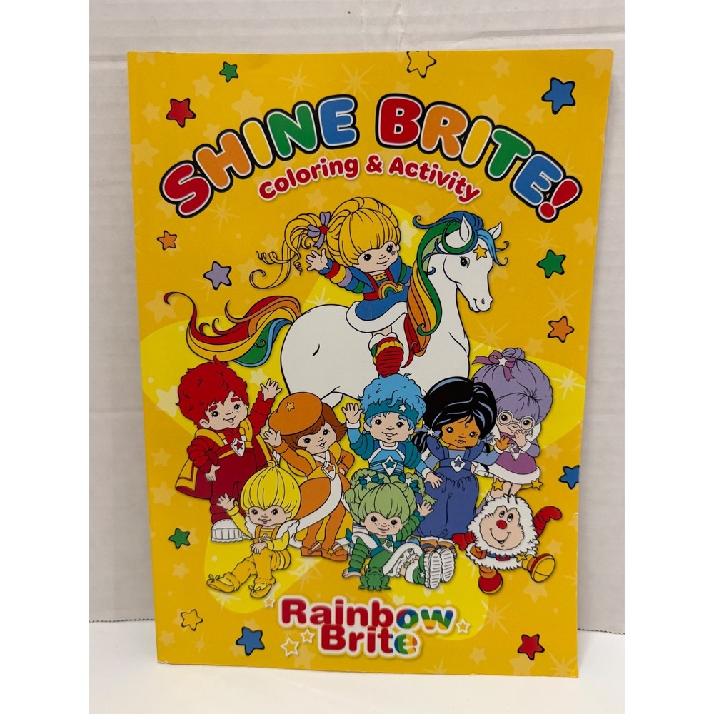 Rainbow‎ Brite Shine Brite Coloring and Activity Book Hallmark CrownJewlz STD-01